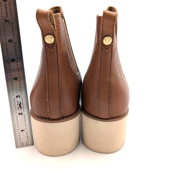 Vionic Aliso Wedge Chelsea Leather Ankle Boots Women's Brown Size US12 EU43 - Picture 4 of 12